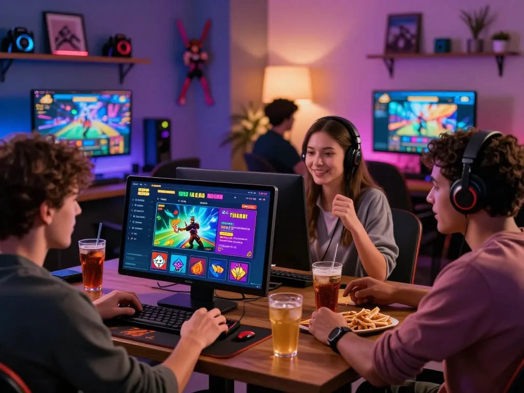 Experience the thrill of uu88 with friends in a lively online betting scene, showcasing engaging gaming interactions.