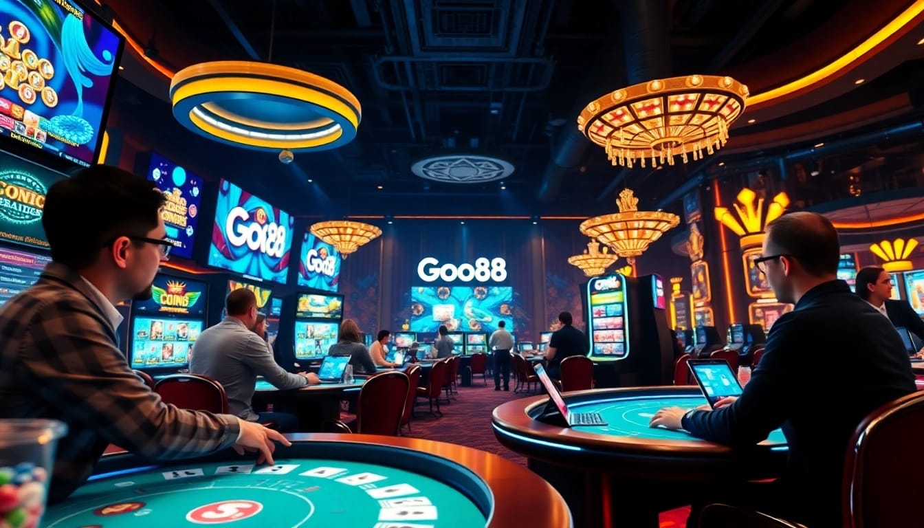 Go88 gaming platform showcasing exciting casino games in a vibrant online environment.