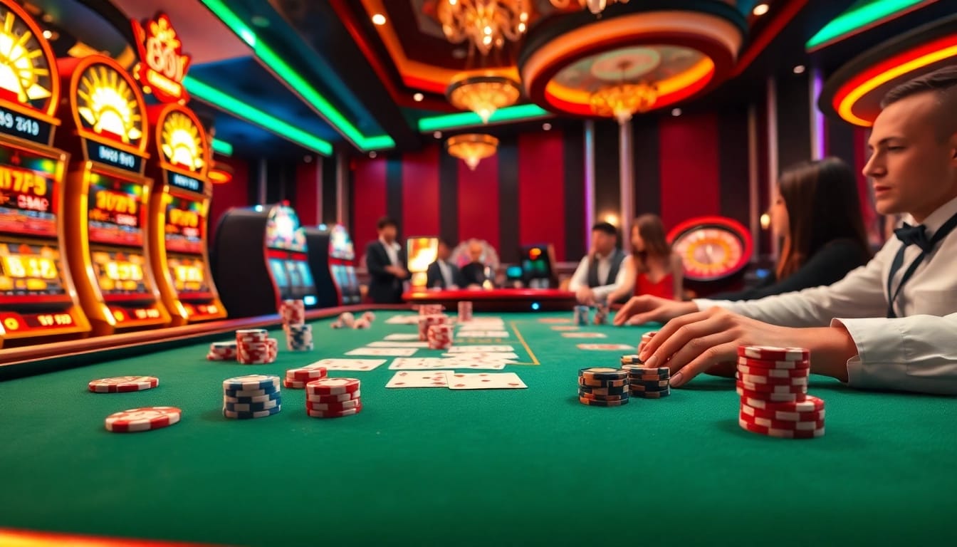 Experience the thrill of winning at 88vn casino tables with exciting card and dice games.