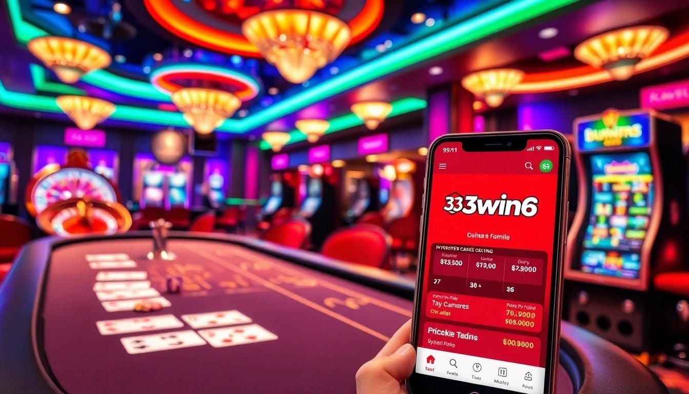 Rasakan permainan yang mendebarkan di 33win68 dengan elemen kasino yang cerah dan antarmuka taruhan online.