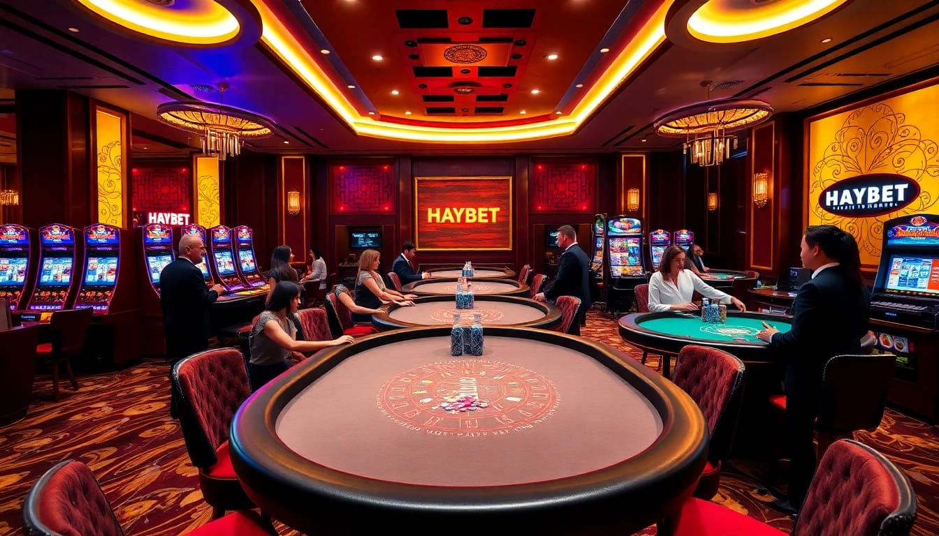 Experience the thrill of HAYBET gaming in a vibrant casino atmosphere.