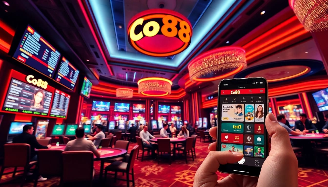Experience the excitement of online gambling with Co88 at https://co88.london/, featuring vibrant casino settings and engaging gameplay.