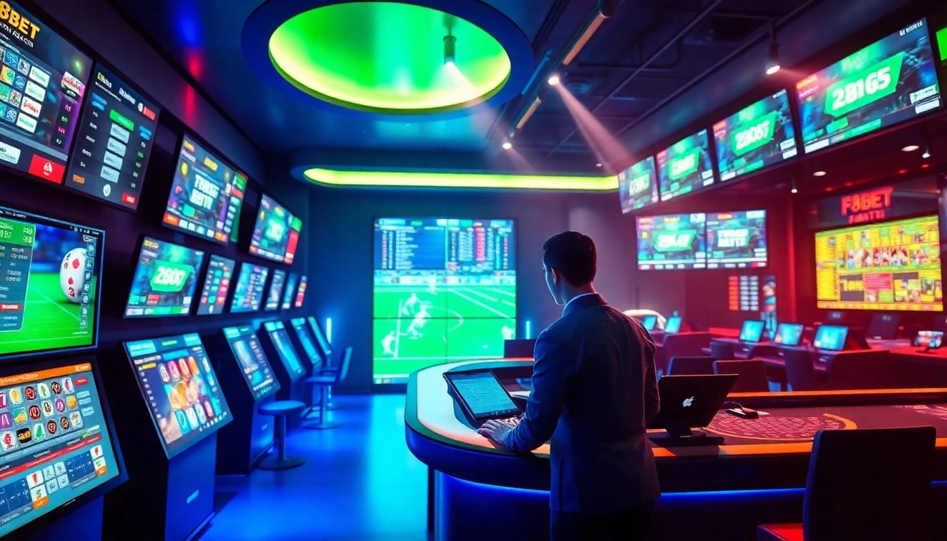 F8BET online betting scene with vibrant casino games and engaging atmosphere.