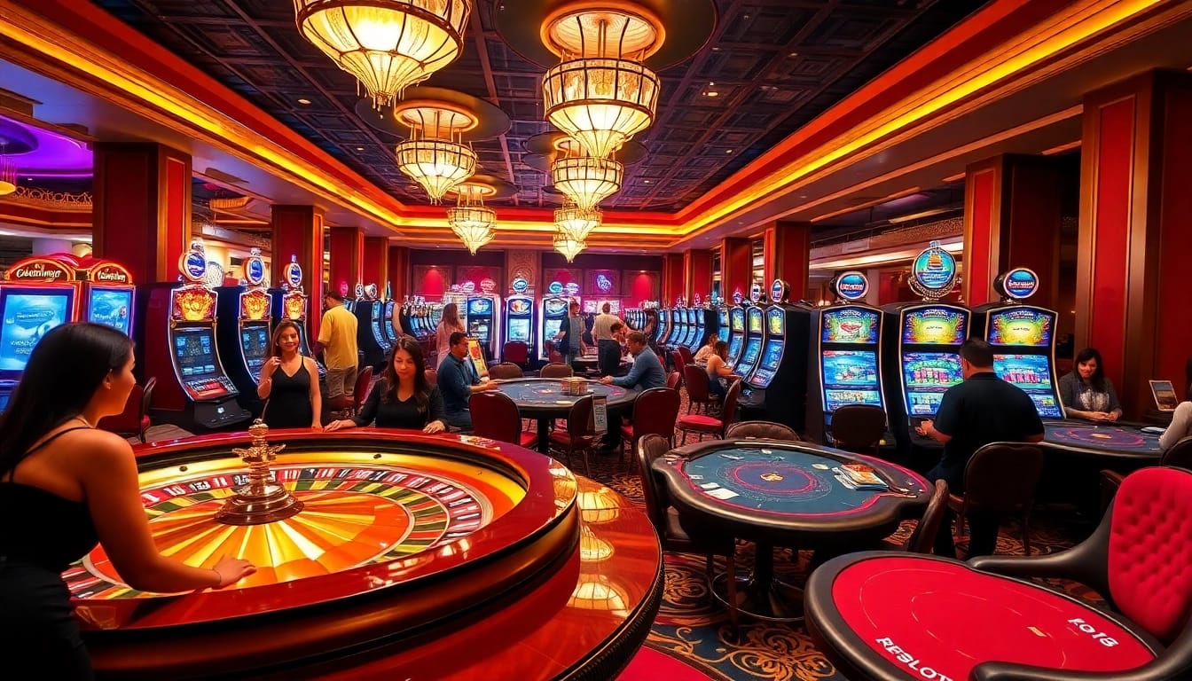 Experience thrilling games at hello88 com with vibrant casino tables and engaging players.