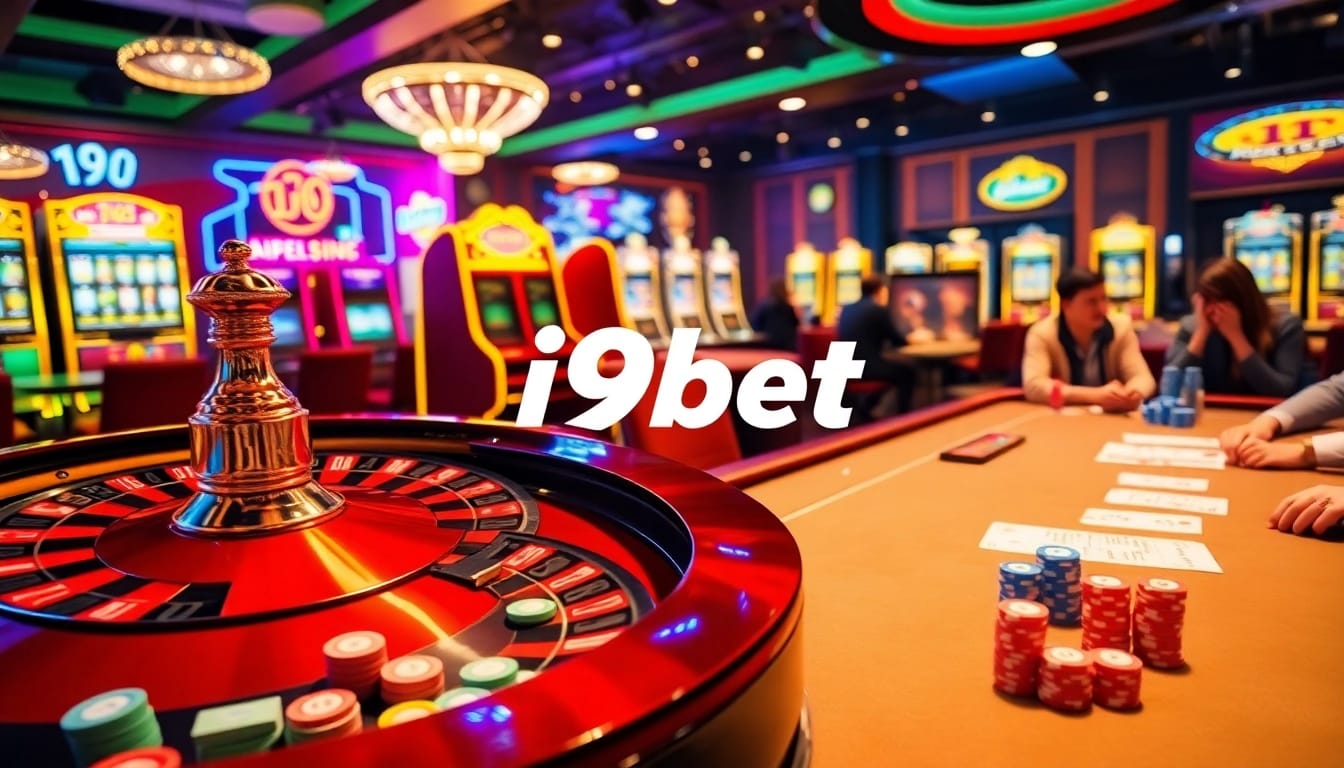 i9bet offers an exciting casino experience with vibrant tables and thrilling gameplay.