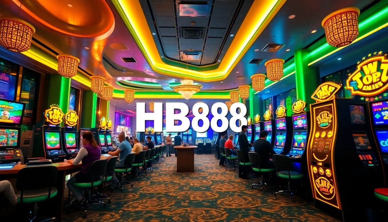 Exciting HB88 online casino experience with vibrant colors and live games.