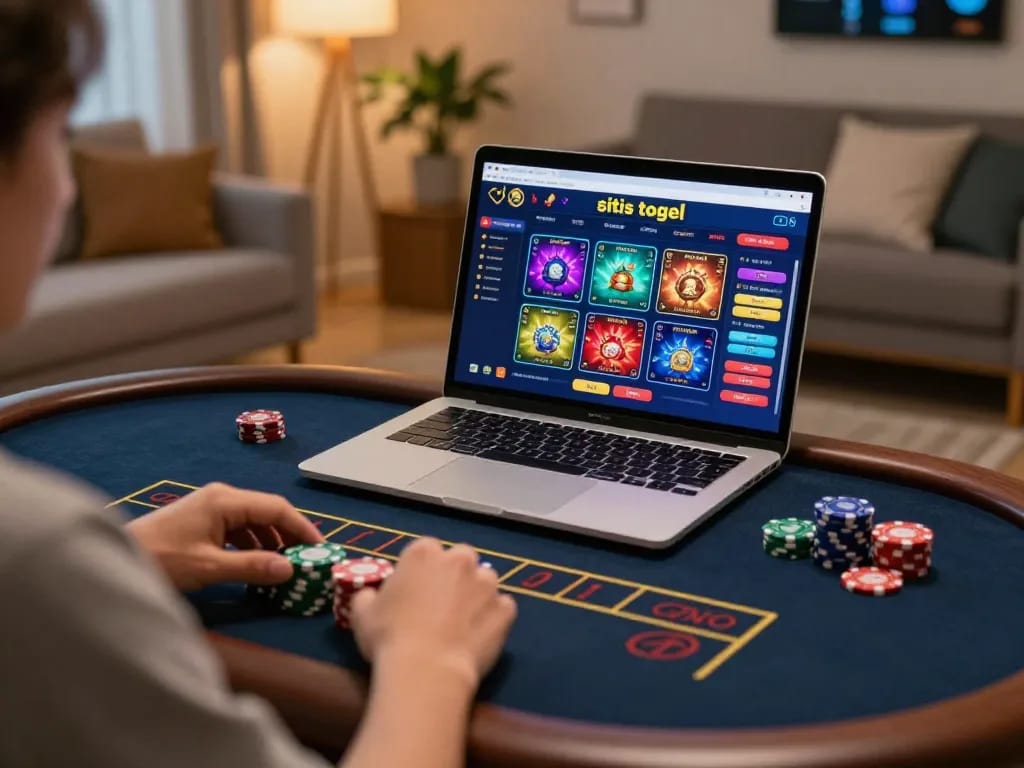 permainan situs togel di laptop selama malam perjudian online yang nyaman