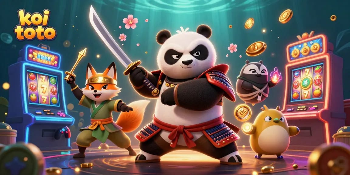 Experience excitement with koi toto as the samurai panda and ninja fox explore thrilling slots