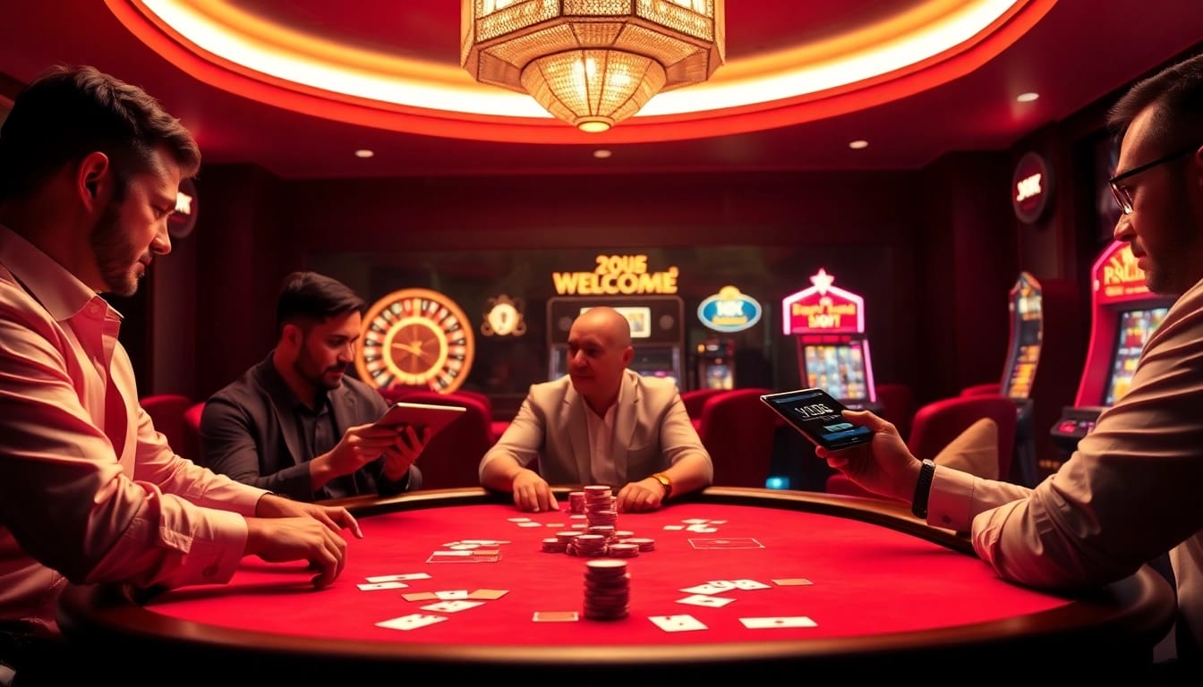 The thrilling poker action at MB66 online casino featuring vibrant gameplay, chips, and a luxurious atmosphere.