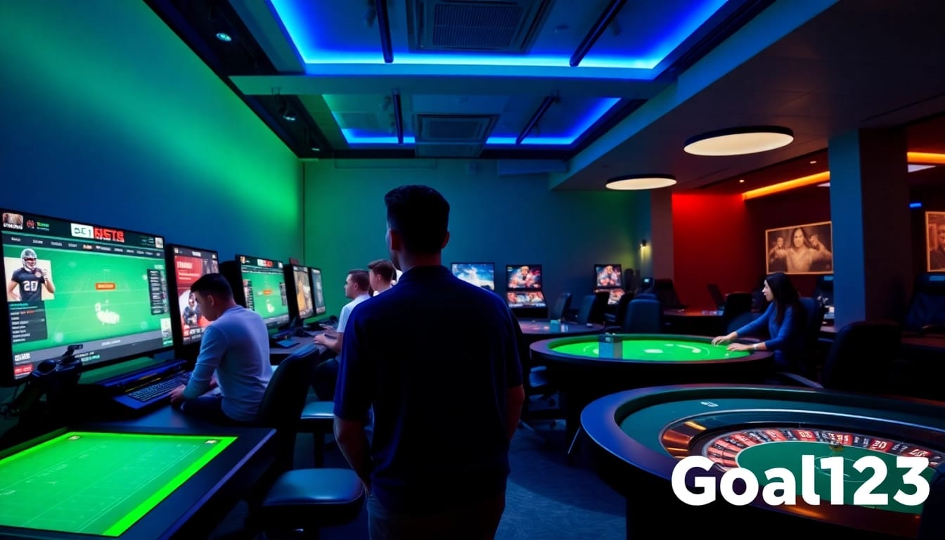 Engaging gaming environment at Goal123 showcasing sports betting and casino games.