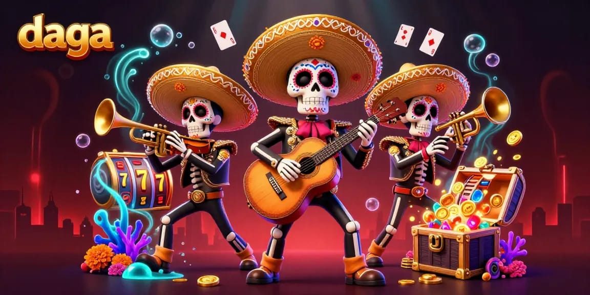 Experience exciting gameplay at Daga with vibrant slot machines and colorful characters.