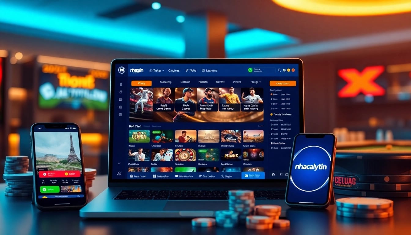 nhacaiuytin betting platform visualization with diverse gaming options and secure interface