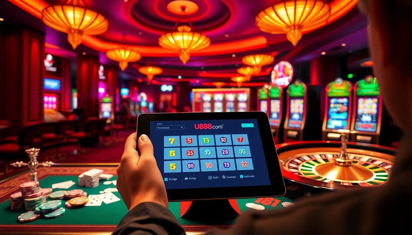 Experience thrill at U888 Com with engaging table games and bright casino visuals.