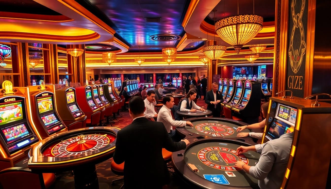 Engage in G28 gaming excitement at a luxury casino with thrilling tables and slot machines.