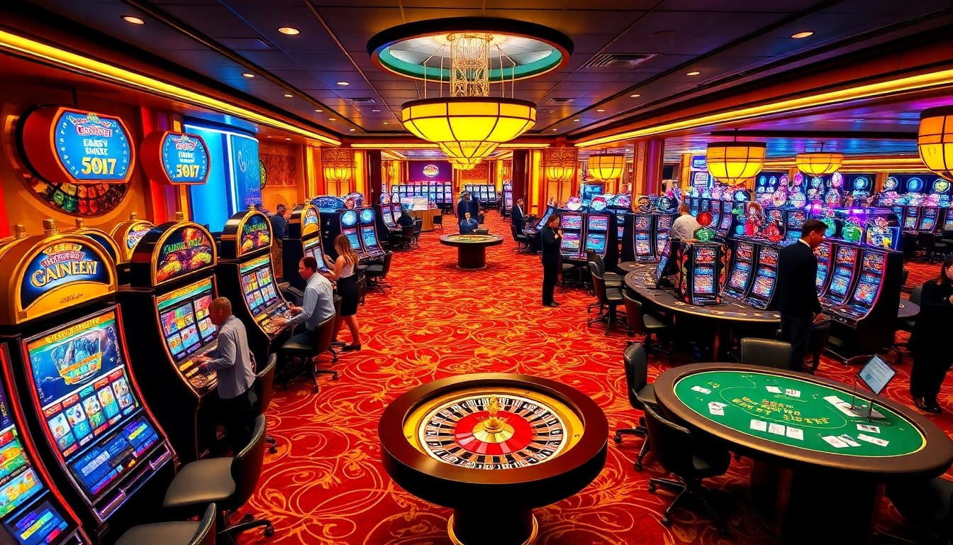 SODO players enjoying an exciting casino atmosphere with vibrant games and luxurious decor.