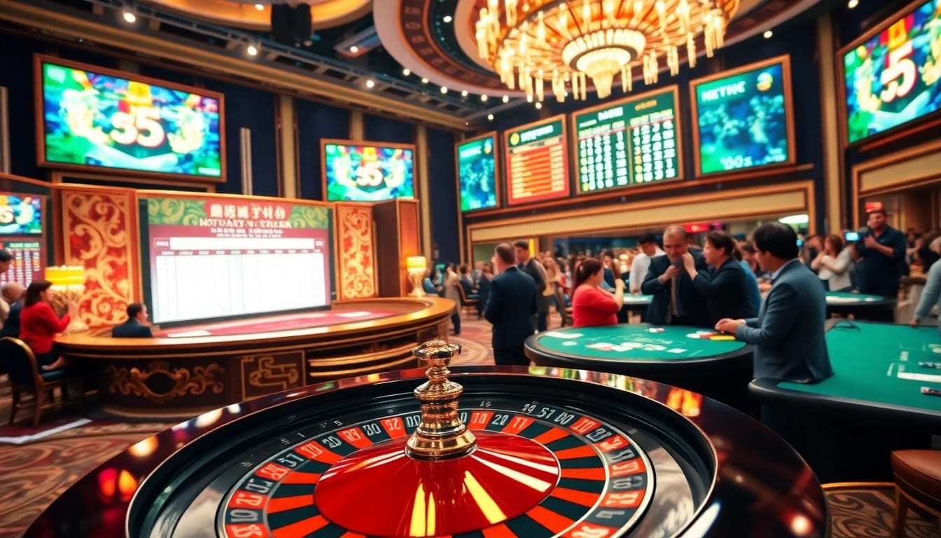 Live draw showcasing Data Macau results with players excitedly engaging in high-stakes betting.