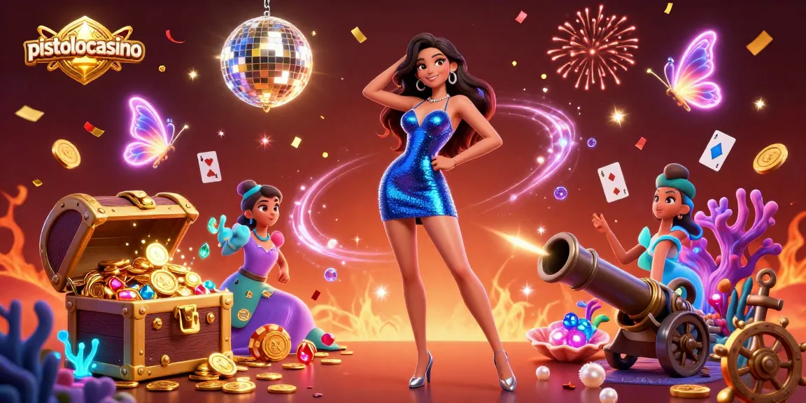 PistoloCasino offers an engaging gaming experience with vibrant characters and lively casino elements.