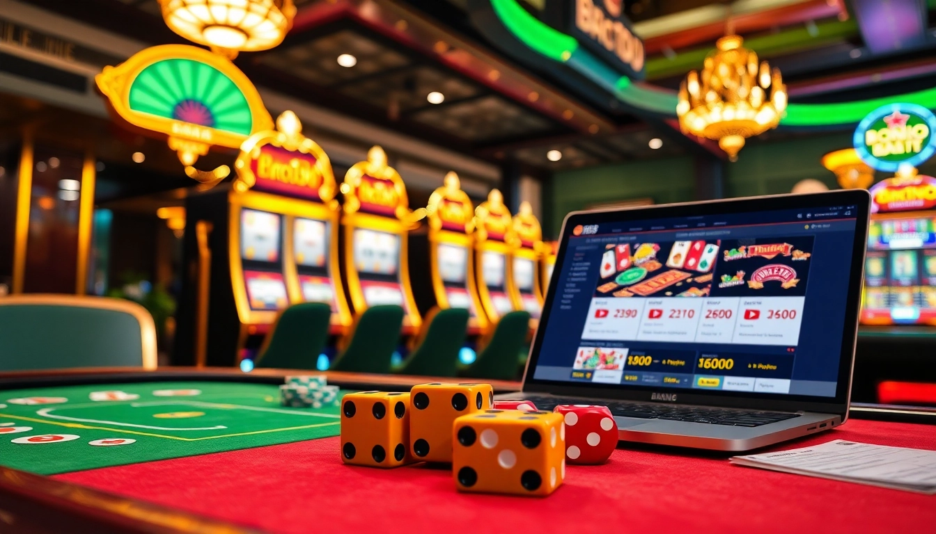Experience the thrill of bro138 online gambling with vibrant slot machines and professional casino ambiance.