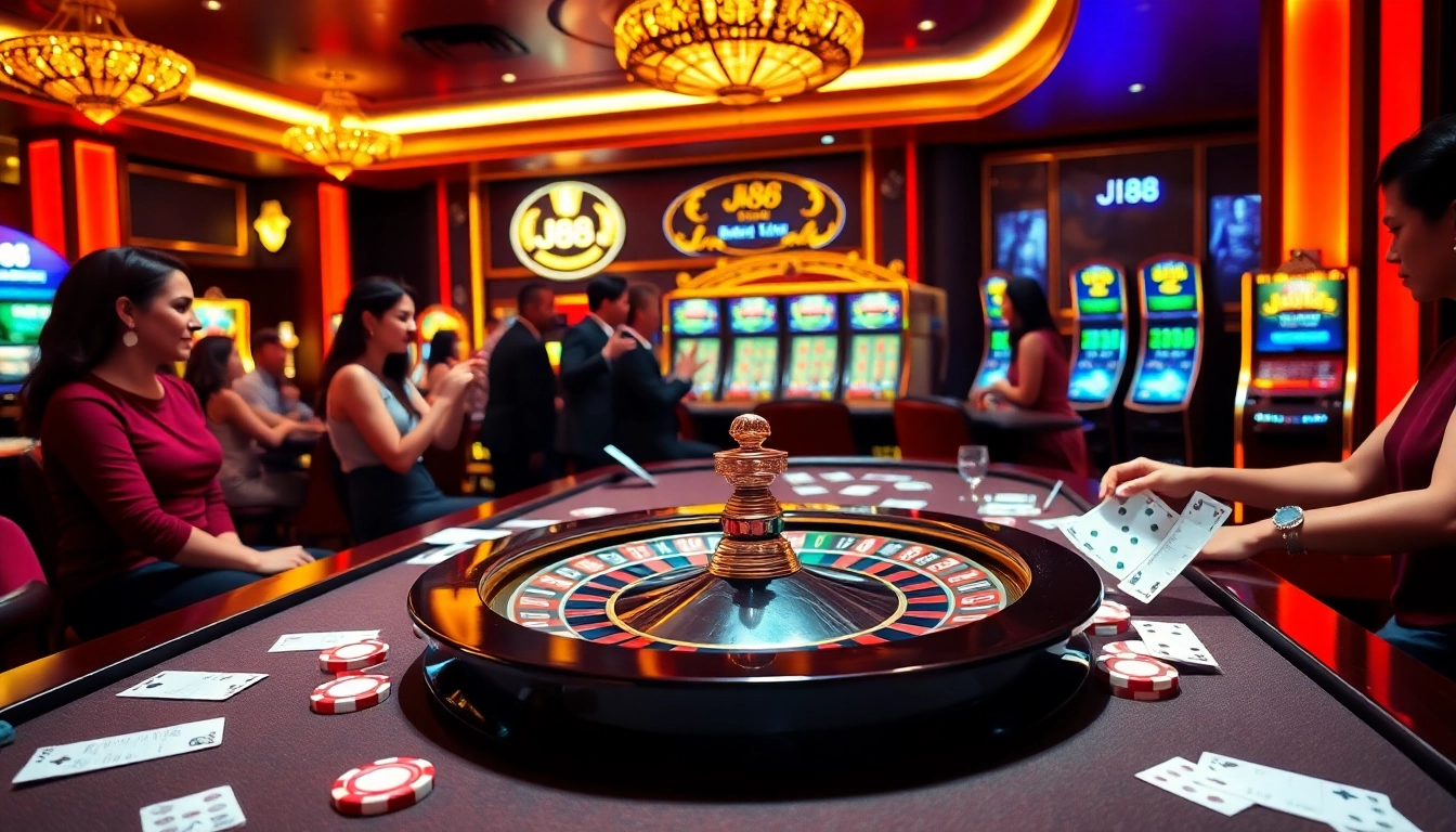 Engage in the exciting j88 casino experience with vibrant games and thrilling betting action.