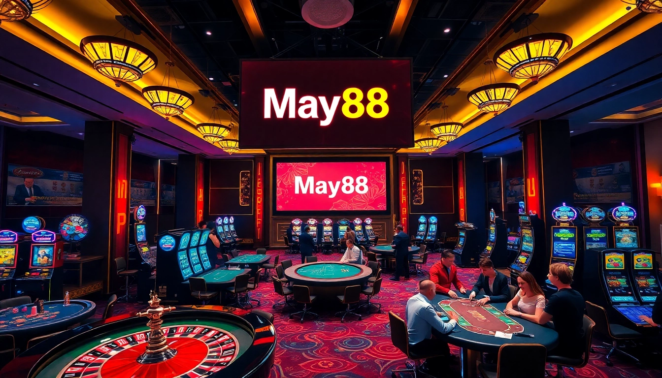 Experience thrilling wins at May88 with exciting casino games and vibrant gambling action.