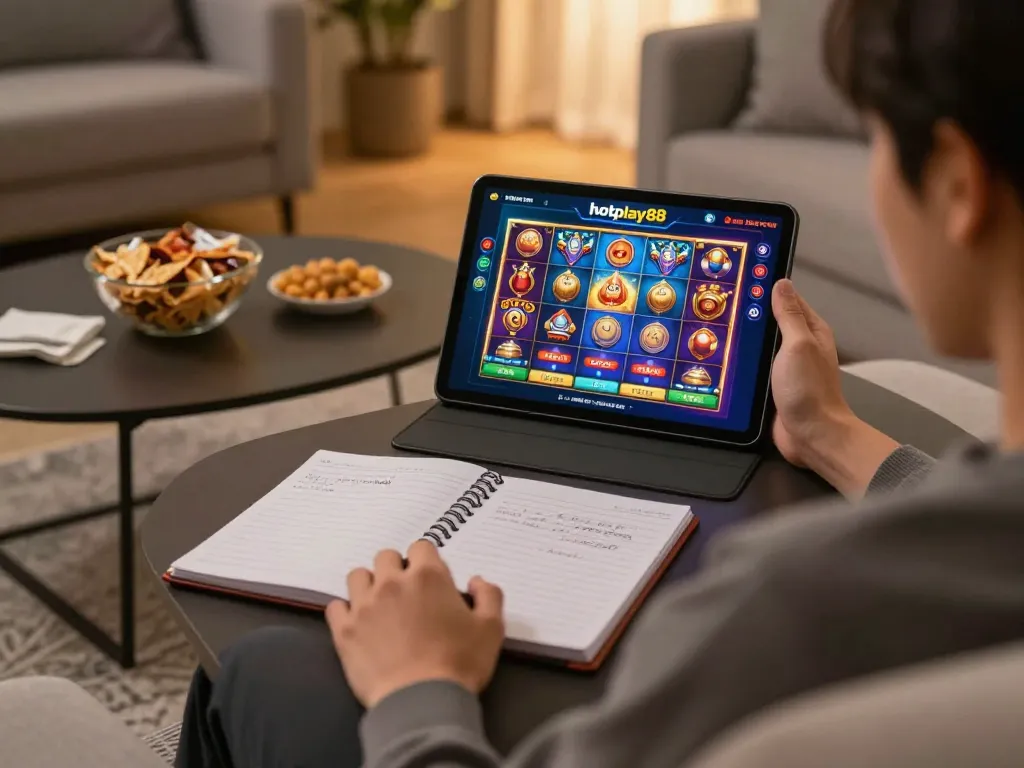 Bermain game online hotplay88 daftar di tablet dalam suasana rumah yang nyaman