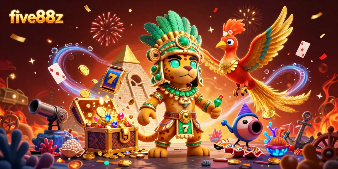 five88z immerses players in a vibrant casino world filled with dynamic slot elements and treasures.