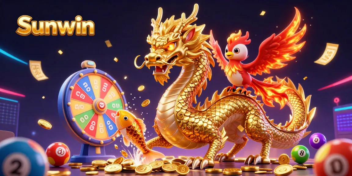 Experience exciting gameplay at Sunwin with dynamic 3D casino elements and vivid characters.