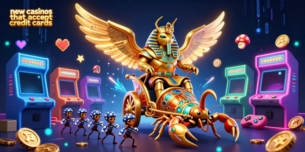 Engage with new casinos that accept credit cards through dynamic 3D casino-themed art.