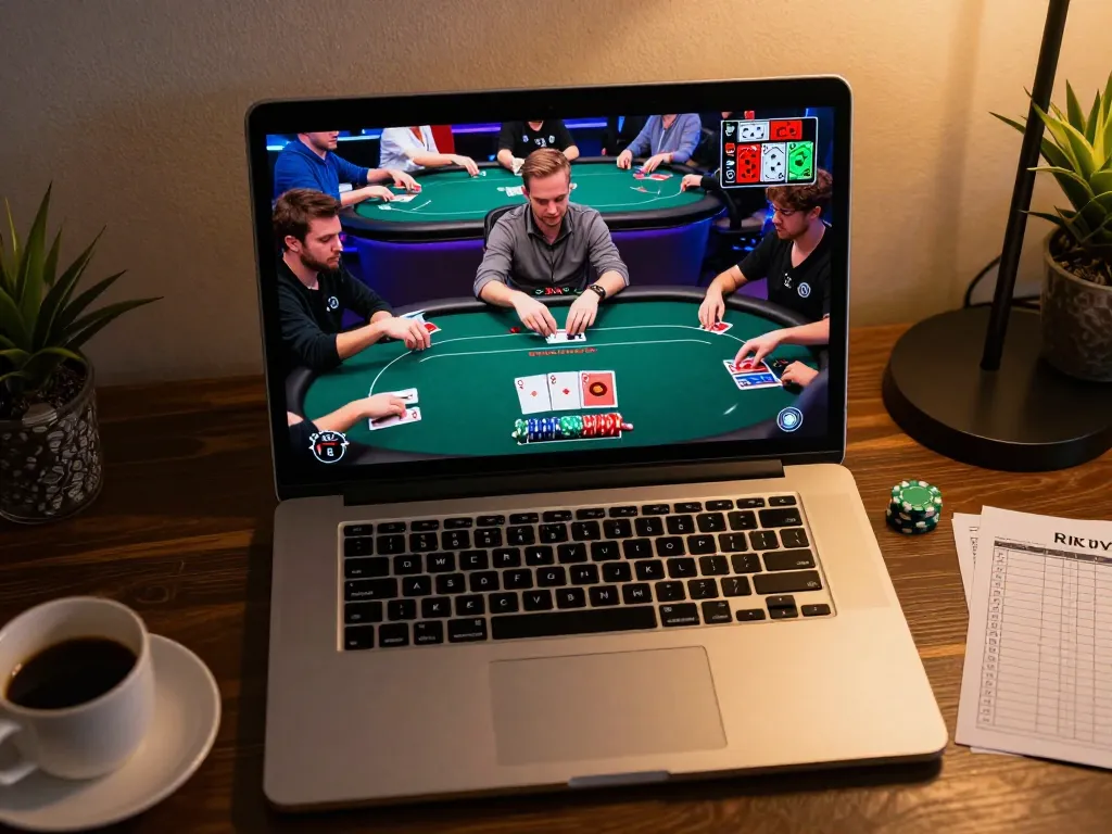 Players engaging in an online poker session on RIKVIP with competitive strategy and excitement