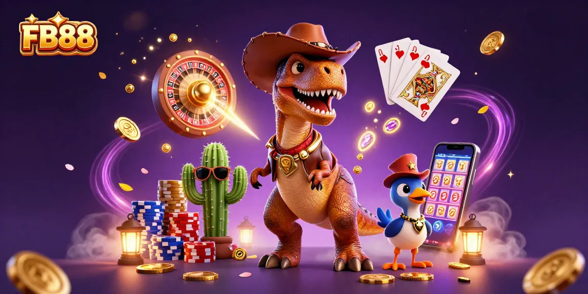 Experience the thrill of FB88 casino games with vibrant characters and stunning 3D illustrations.