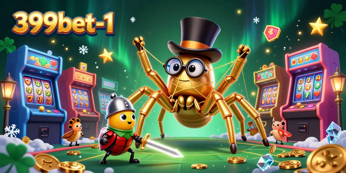 Engage with thrilling experiences at 399bet-1, where a golden tarantula weaves casino dreams.