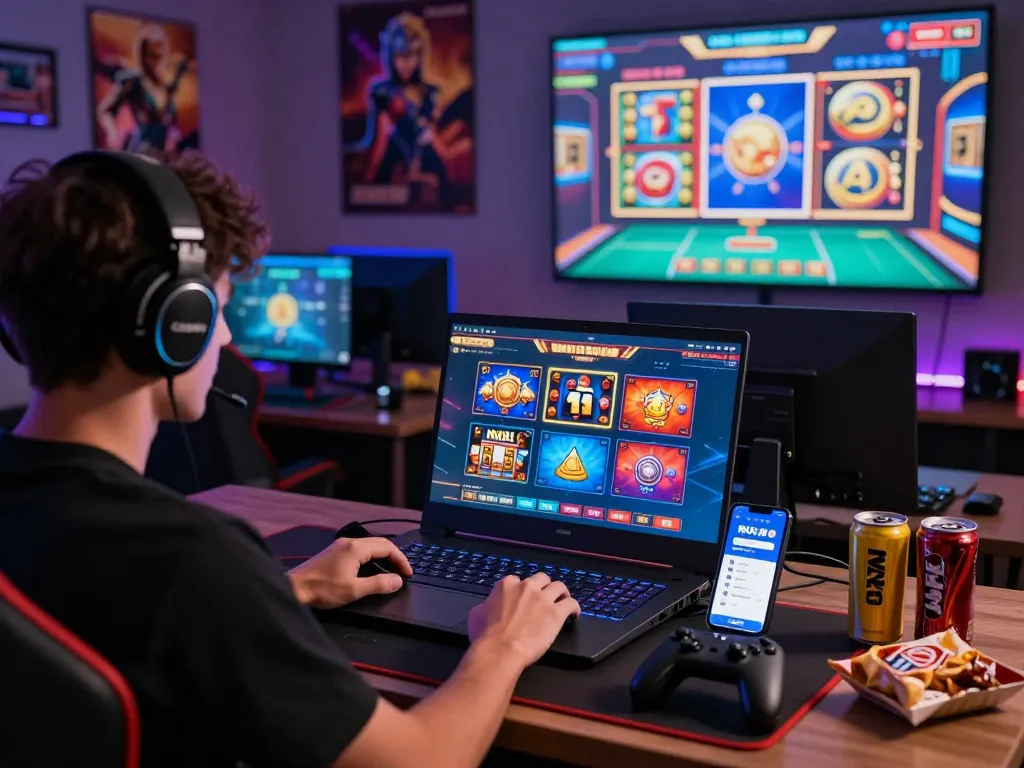 Player enjoying NK88 gaming experience with immersive visuals and modern setup