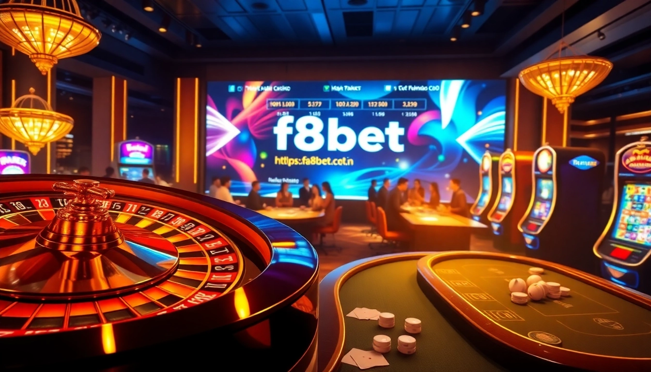 Experience the excitement of online gambling at https://f8bet.net.in/, with vibrant casino visuals.
