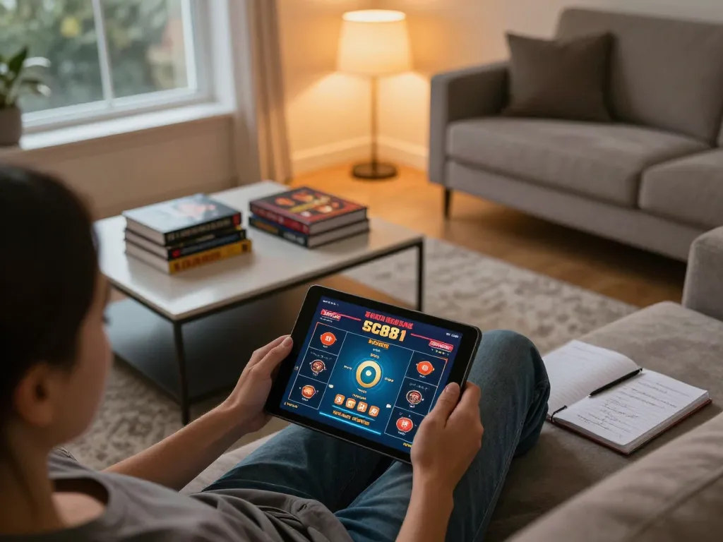 Experience sc881 online poker excitement in a cozy home gaming setup with strategy notes