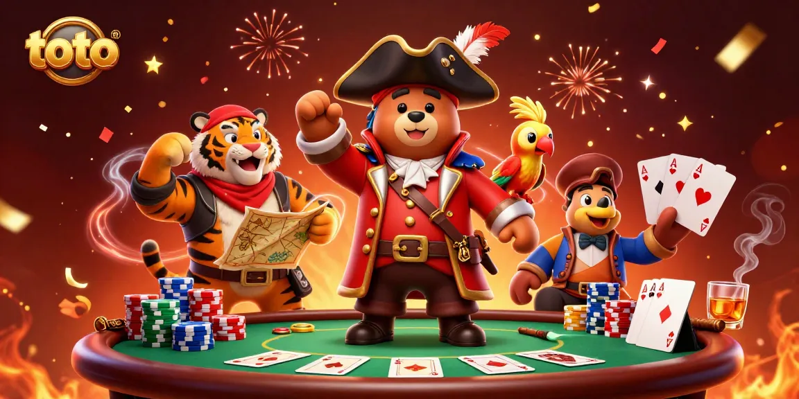 Experience thrilling toto poker action with vibrant characters and game elements.