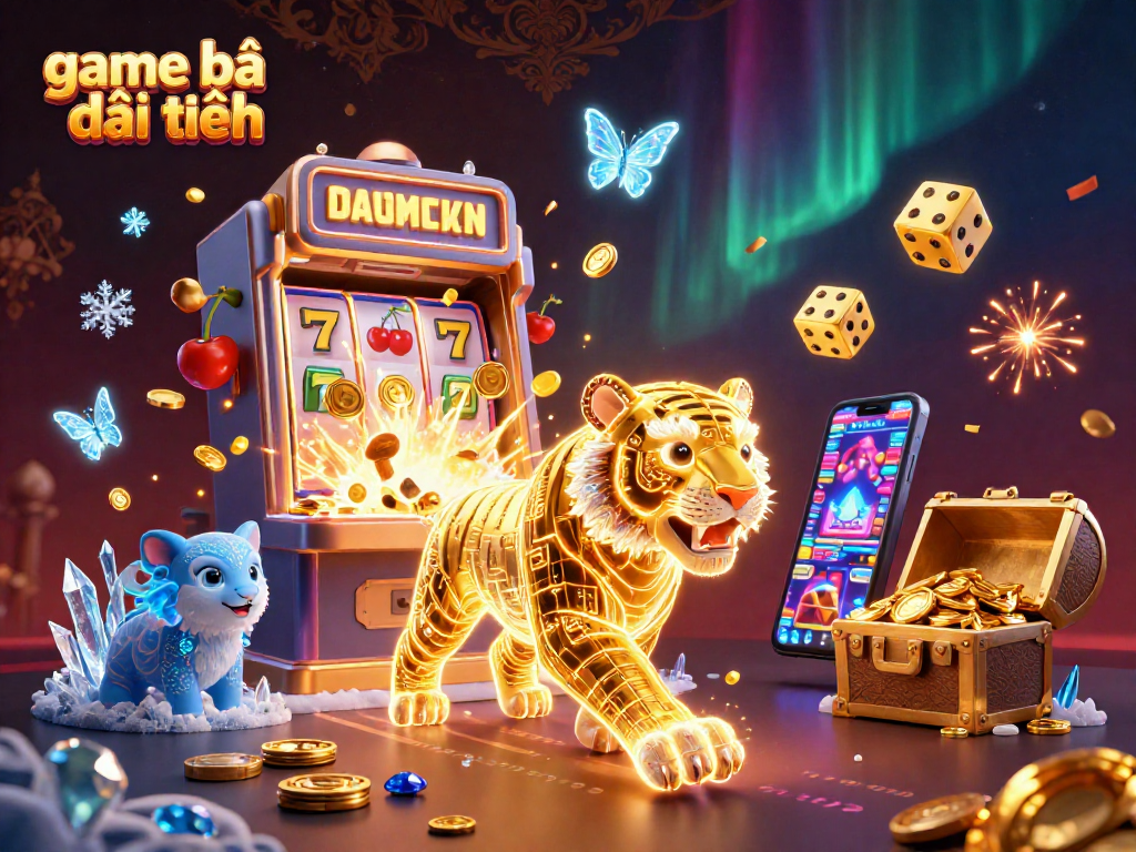 Experience thrilling game bài đổi thưởng with rich visuals, vibrant symbols, and a digital casino landscape.