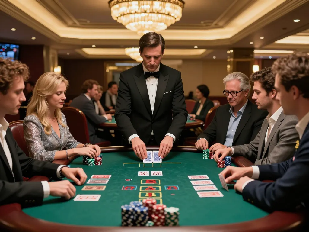Pemain menikmati blackjack di kasino mewah, menunjukkan kegembiraan dan strategi di https://www.crosstonerestaurant.com/vegetarian.html.