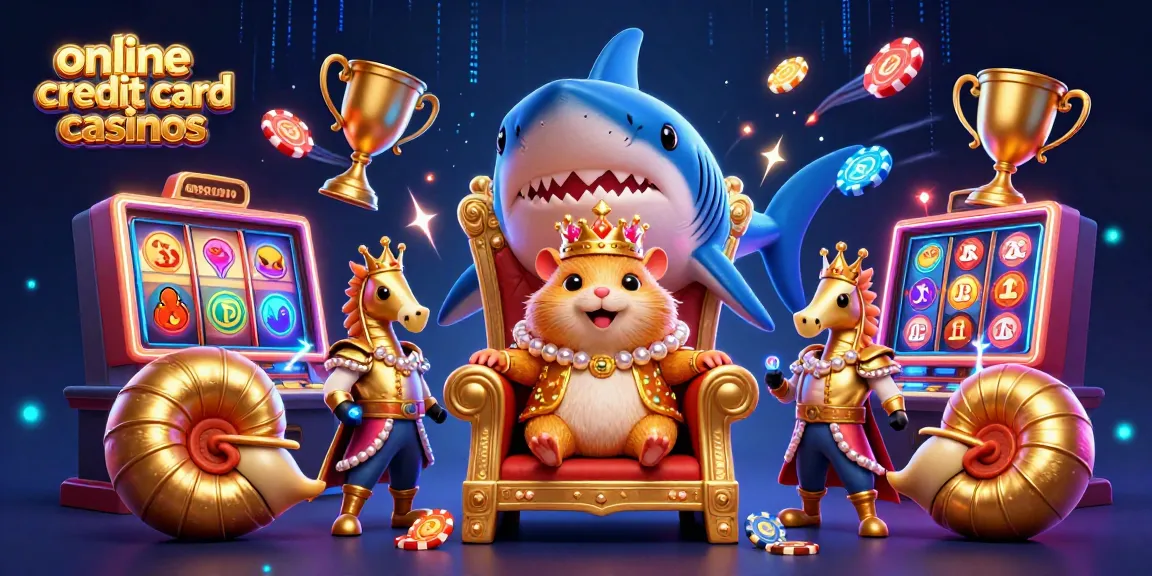 Engage with top online credit card casinos featuring dynamic slot elements and a royal hamster king.