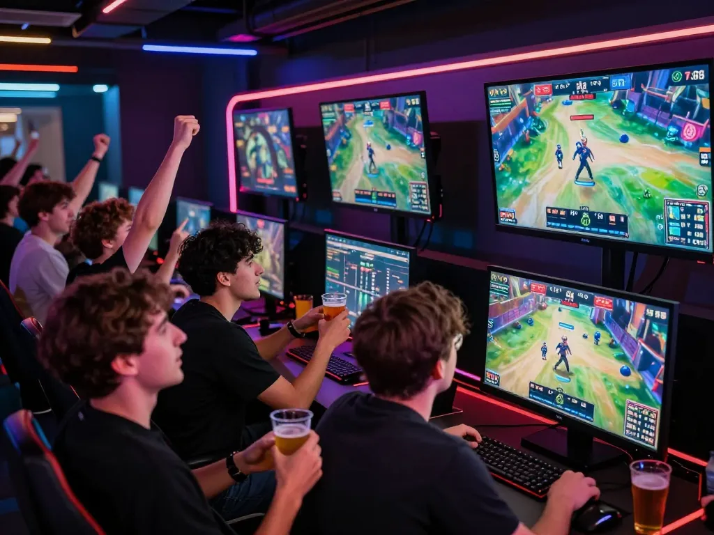 Excitement of esports betting singapore showcased with players engaged and betting strategies in action.