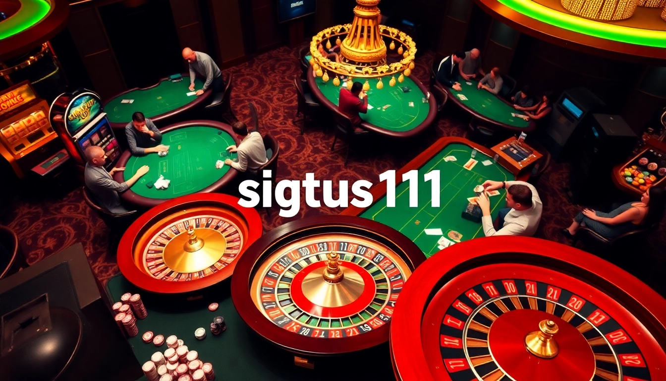 Experience situs11 with players at a vibrant casino table enjoying thrilling slot games.
