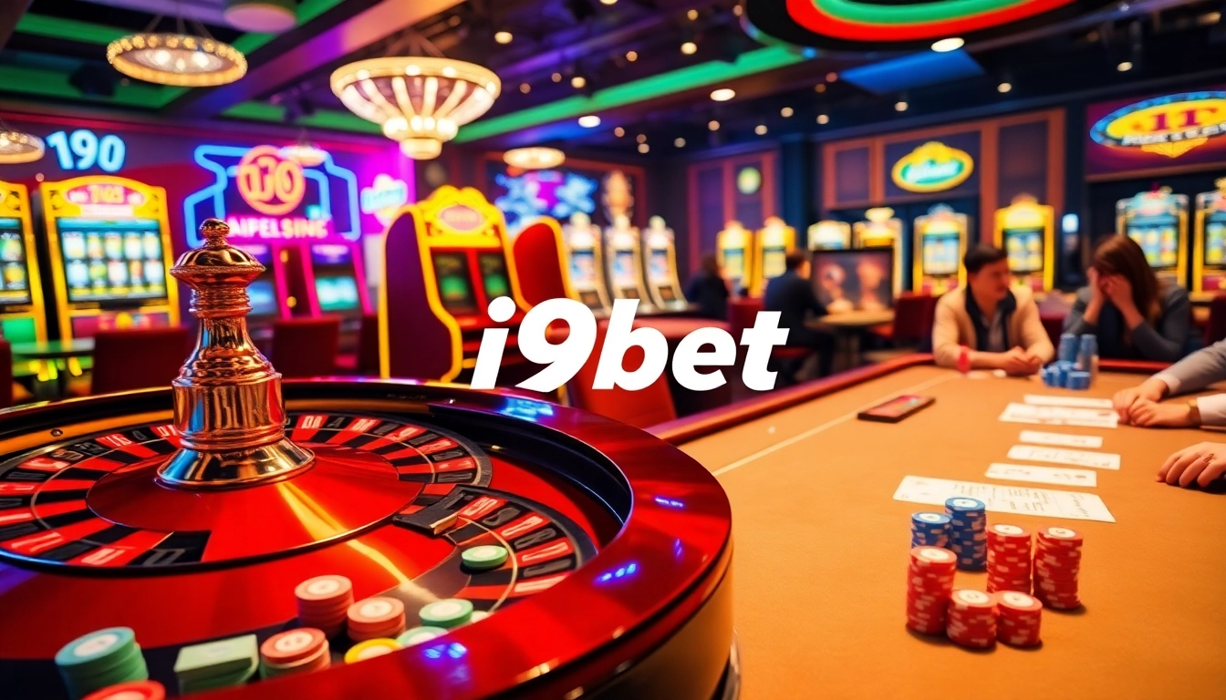 i9bet offers an exciting casino experience with vibrant tables and thrilling gameplay.