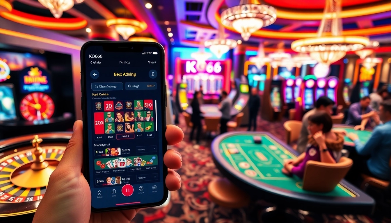 Người chơi thưởng thức ứng dụng KO66 trong khi chơi các trò chơi casino đầy thú vị.