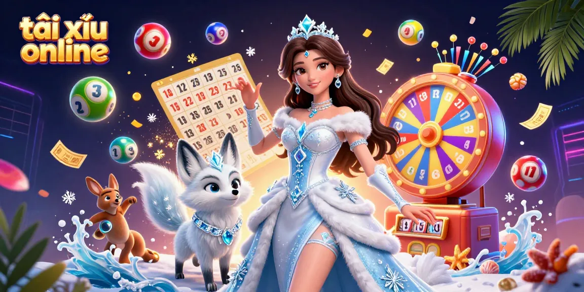 Experience thrilling gameplay in tài xỉu online as a stunning woman competes with vibrant elements.