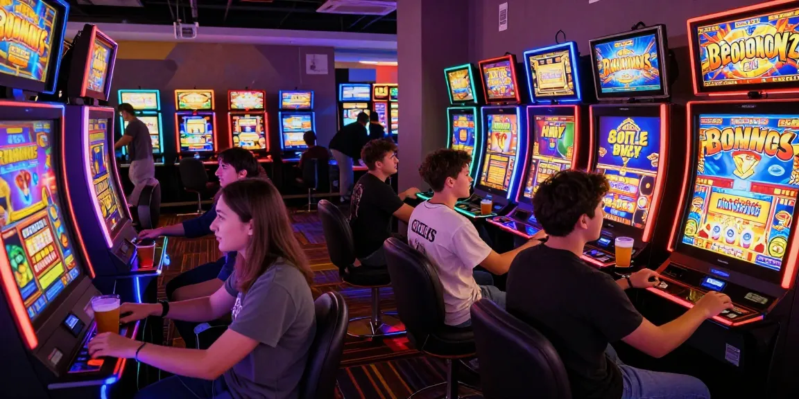 Exciting group playing bonus buy slots at https://celebratepanto.co.uk/ in a lively casino atmosphere.