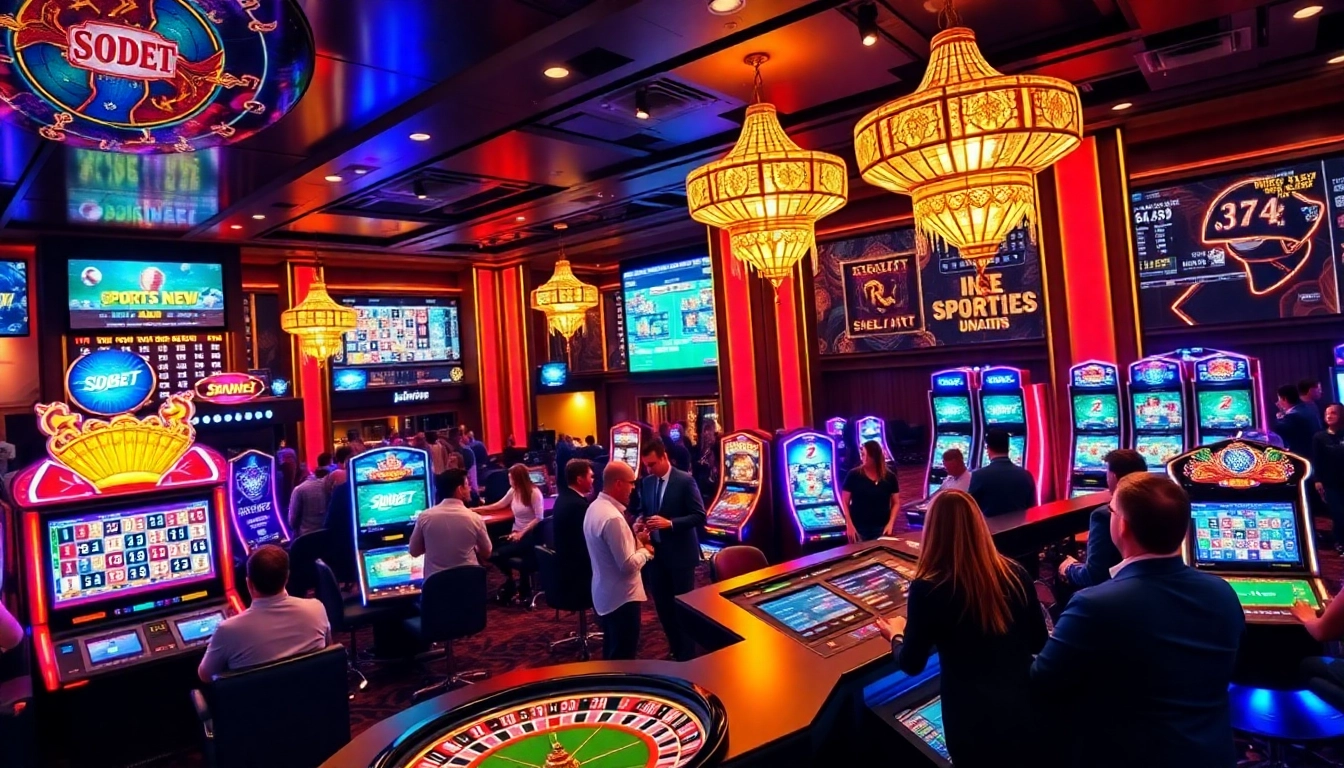 Bet confidently on sbobet link alternatif with vibrant sportsbook visuals in a luxury casino setting.