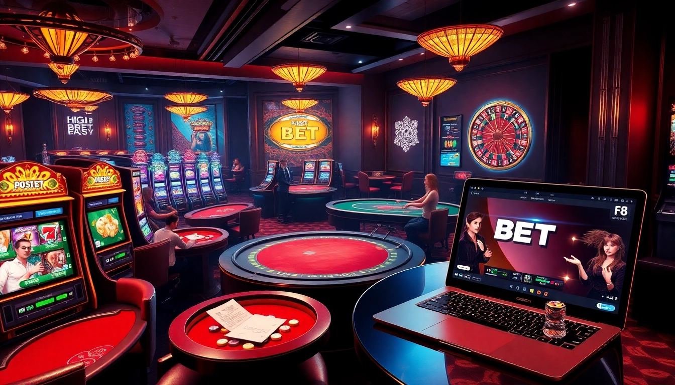 Experience thrilling gameplay at F8 BET with luxurious casino elements and dynamic betting interfaces.