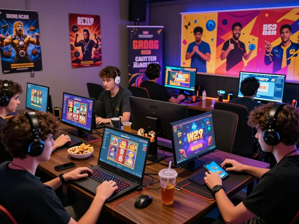 Engaged players downloading and playing on the B52 Club platform in a lively gaming environment while seeking to tải b52 club for their devices.