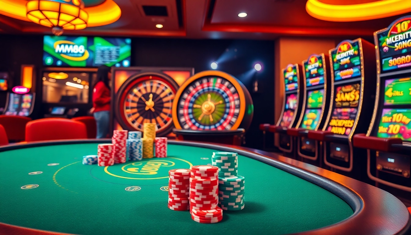 Experience thrilling MM88 online gambling with vibrant tables and exciting jackpots.