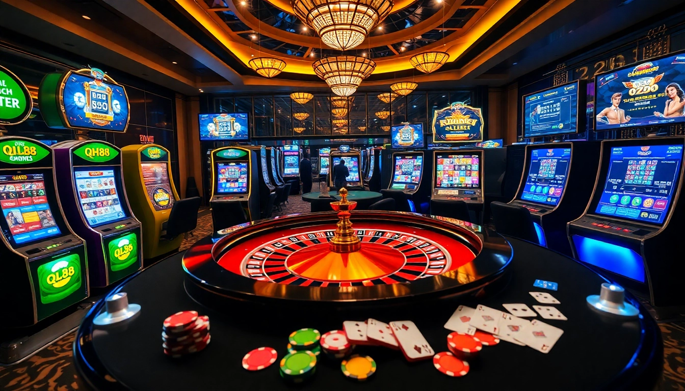 Experience the excitement of qh88 with professional betting actions at a luxurious casino table.