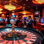 Online gambling action at https://gk88live.it.com/, showcasing vibrant casino life with roulette and poker games.